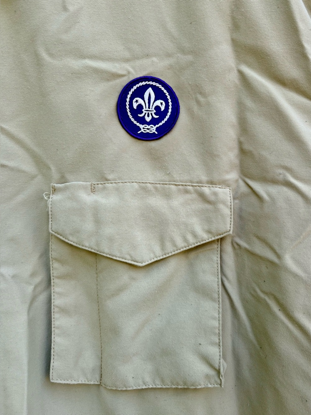 BOY SCOUT of AMERICA - ADULT XXX LARGE LONG SLEEVE UNIFORM SHIRT - Picture 6 of 10